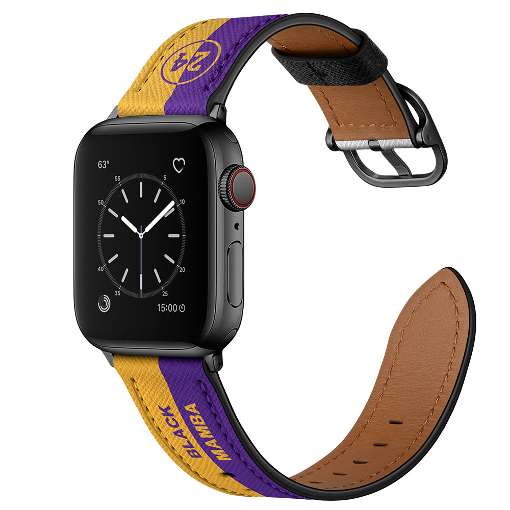 Printed Genuine Leather Watch Band for Apple Watch Series 9 8 7 41mm 6 SE (2023) SE(2022) SE 5 4 40mm 3 2 1 38mm Printed Genuine Leather Watch Band for Apple Watch Series 9 8 7 41mm 6 SE (2023) SE(2022) SE 5 4 40mm 3 2 1 38mm